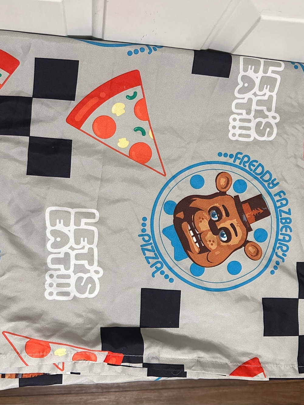 Rare Five Nights At Freddy's FNAF Twin Flat Bed Sheet Franco Manufacturing